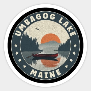 Umbagog Lake Maine Sunset Sticker